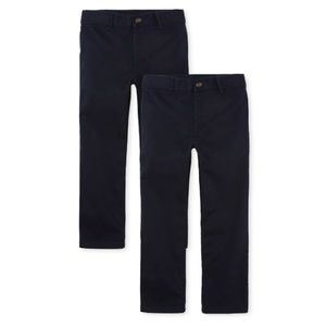 3/$20 Boys Uniform Chino Pants 2-Pack - Navy